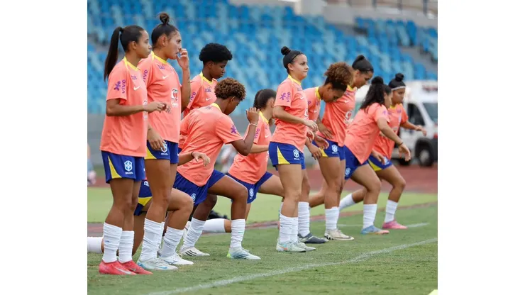 Seleção Sub-20 durante treino em preparação para amistoso. Foto: Rafael Ribeiro/CBF