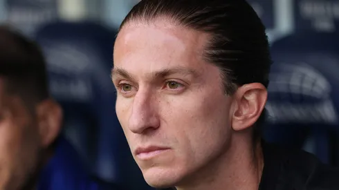 Filipe Luís, técnico do Flamengo em partida pelo campeonato brasileiro (Foto: Wagner Meier/Getty Images)