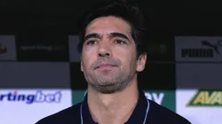 Técnico Abel Ferreira durante o confronto entre Palmeiras e Cruzeiro, no Allianz Parque