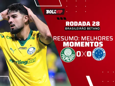 Palmeiras empata com Cruzeiro, com um a mais