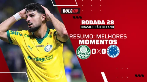 Palmeiras empata com Cruzeiro, com um a mais