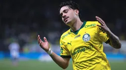 Mauricio, jogador do Palmeiras, lamenta durante partida contra o Cruzeiro no estadio Arena Allianz Parque pelo campeonato Brasileiro A 2025. Foto: Ettore Chiereguini/AGIF