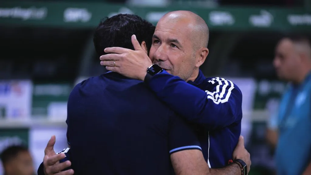 Jardim e Abel Ferreira. Foto: Ettore Chiereguini/AGIF