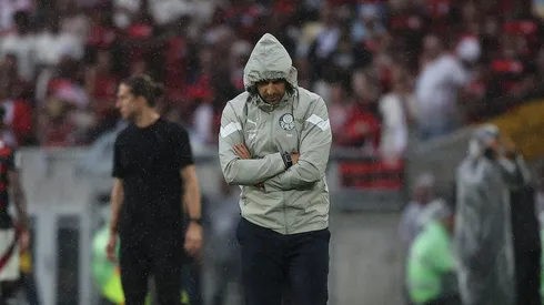 Abel Ferreira, técnico do Palmeiras em partida pelo campeonato brasileiro (Foto: Wagner Meier/Getty Images)
