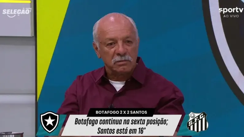 Júnior comentarista da Sport Tv – Foto: Reprodução/Sport Tv