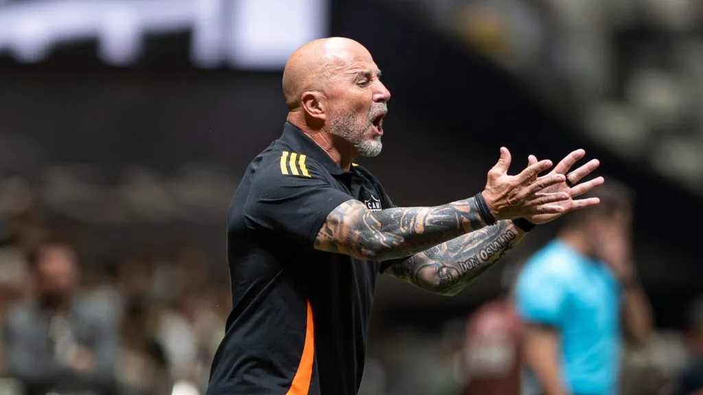 Sampaoli no Galo. Foto: Alessandra Torres/AGIF