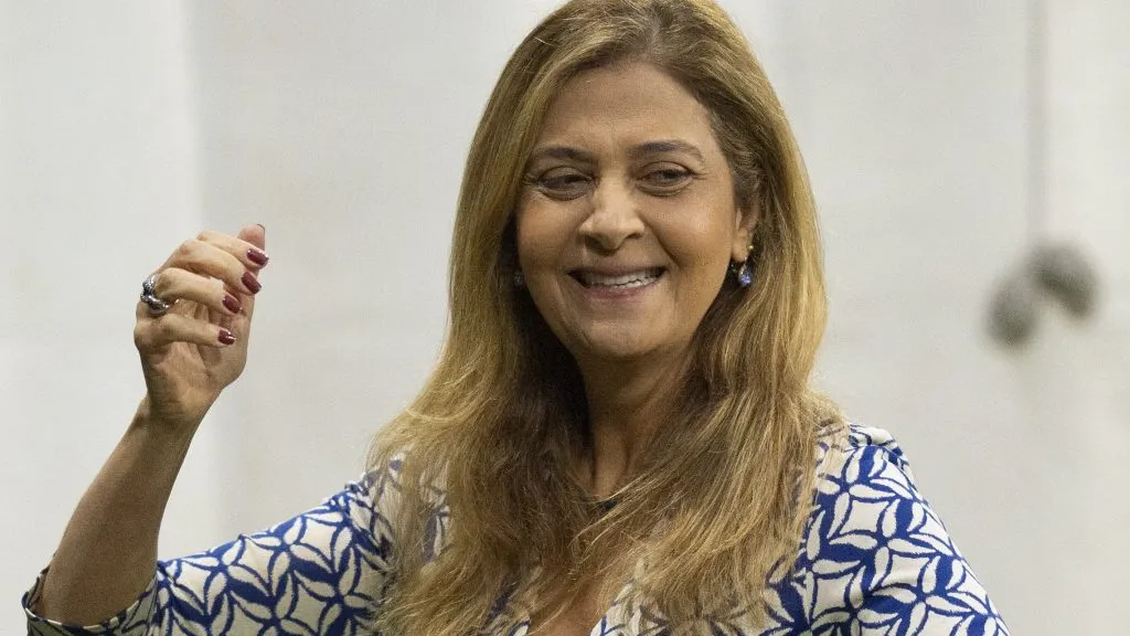 SP – SAO PAULO – 01/10/2025 – BRASILEIRO A 2025, PALMEIRAS X VASCO – Leila Pereira Presidente do Palmeiras durante partida contra o Vasco no estadio Arena Allianz Parque pelo campeonato Brasileiro A 2025. Foto: Anderson Romao/AGIF