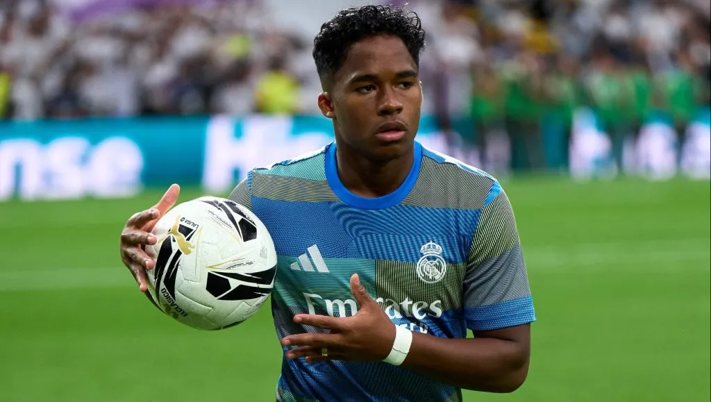 Endrick deve jogar na França - Foto: Angel Martinez/Getty Images