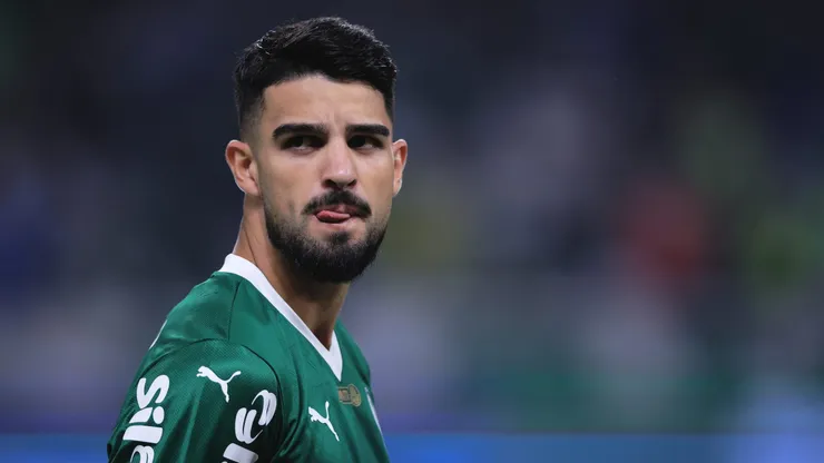 Flaco López em campo pelo Verdão. Foto: Ettore Chiereguini/AGIF