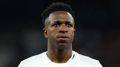 Vini Jr. em campo pelo Real Madrid. (Photo by Florencia Tan Jun/Getty Images)