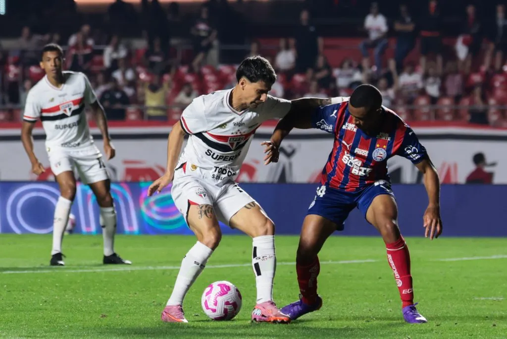 Ferreira jogador do Sao Paulo durante partida contra o Bahia no estadio Morumbi pelo campeonato Brasileiro A 2025. Foto: Marcello Zambrana/AGIF