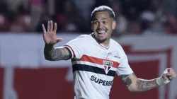 Luciano chegou aos 100 gols pelo São Paulo. Foto: Marcello Zambrana/AGIF