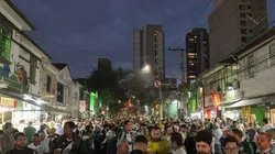 Torcida do Palmeiras fez a festa do lado de fora do Allianz Parque na véspera de Verdão x LDU
