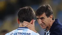 Gustavo Costas durante jogo contra o Flamengo no duelo de ida.