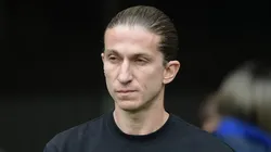 RJ - RIO DE JANEIRO - 19/10/2025 - BRASILEIRO A 2025, FLAMENGO X PALMEIRAS - Filipe Luis tecnico do Flamengo durante partida contra o Palmeiras no estadio Maracana pelo campeonato Brasileiro A 2025. Foto: Thiago Ribeiro/AGIF