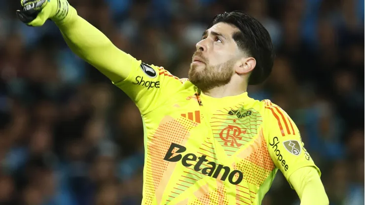 Agustín Rossi, goleiro do Flamengo em partida pela Conmebol Libertadores