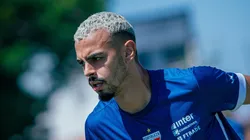 Pierre durante treino do Fortaleza no CT