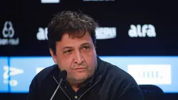 RS - PORTO ALEGRE - 29/08/2025 - GREMIO, COLETIVA DE APRESENTACAO DE ARTHUR - Alberto Guerra Presidente do Gremio durante em coletiva de imprensa realizada no Arena do Gremio.