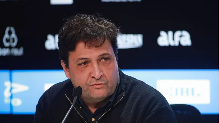 RS - PORTO ALEGRE - 29/08/2025 - GREMIO, COLETIVA DE APRESENTACAO DE ARTHUR - Alberto Guerra Presidente do Gremio durante em coletiva de imprensa realizada no Arena do Gremio.