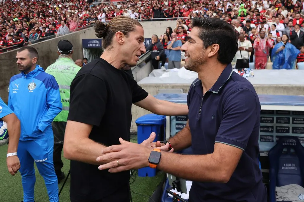Abel e Filipe Luís. (Foto de Wagner Meier/Getty Images)