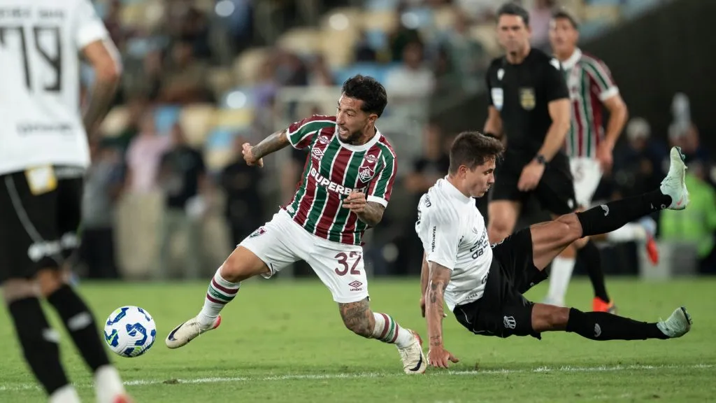 Lucho Acosta jogador do Fluminense durante partida contra o Ceara no estadio Maracana pelo campeonato Brasileiro A 2025. Foto: Jorge Rodrigues/AGIF