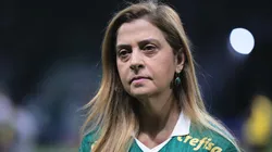 Leila durante jogo do Palmeiras. Foto: Ettore Chiereguini/AGIF