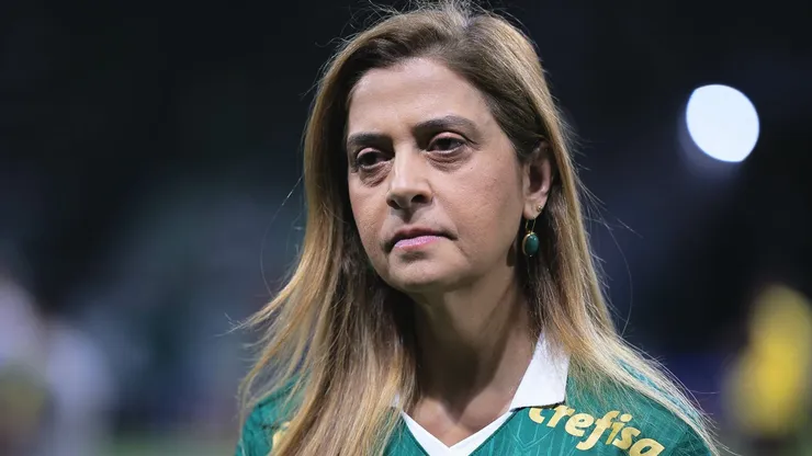 Leila durante jogo do Palmeiras. Foto: Ettore Chiereguini/AGIF