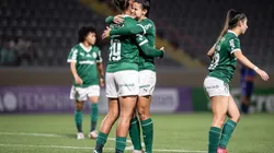 Palestrinas comemorando. Foto: Guilherme Veiga/Ag. Paulistão