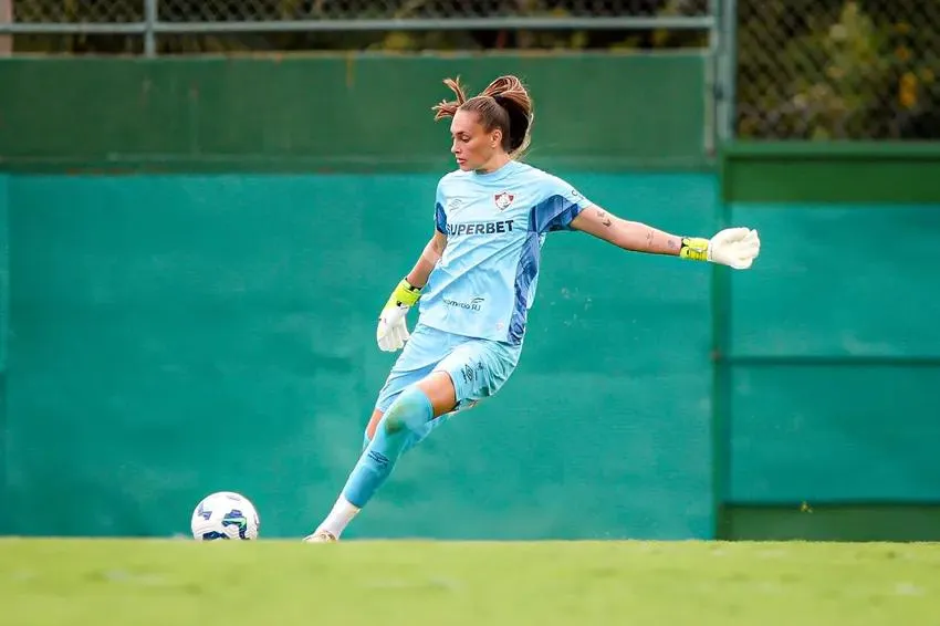 Claudia em campo pelo Fluminense. Foto: Marina Garcia/FFC