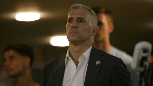 SP - MIRASSOL - 19/10/2025 - BRASILEIRO A 2025, MIRASSOL X SAO PAULO - Herman Crespo tecnico do Sao Paulo durante partida contra o Mirassol no estadio Jose Maria de Campos Maia pelo campeonato Brasileiro A 2025. Foto: Vinicius Silva/AGIF