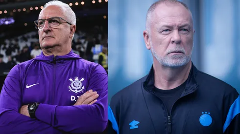 Dorival Jr e Mano Menezes vão se enfrentar – Fotos: Ettore Chiereguini/AGIF e Maxi Franzoi/AGIF