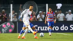 Neymar durante o jogo diante do Fortaleza. Foto: Mauricio De Souza/AGIF