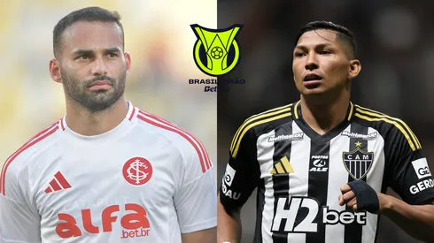 Thaigo Maia do Internacional e Rony do Atlético-MG - Fotos: Thiago Ribeiro/AGIF e Gilson Lobo/AGIF