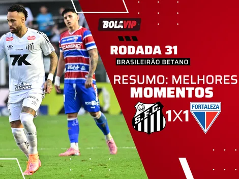 Santos e Fortaleza empatam por 1 a 1 pelo Campeonato Brasileiro