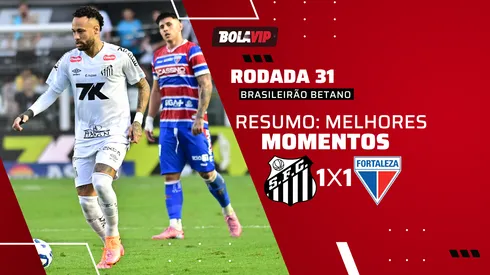 Santos 1 x 1 Fortaleza. Foto: Jota Erre/AGIF