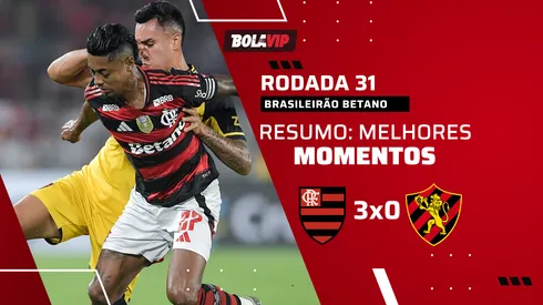 Com dois de Bruno Henrique, o Flamengo bate o Sport por 3 a 0. Foto: Thiago Ribeiro/AGIF