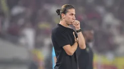 Filipe Luís técnico do Flamengo durante partida contra o Sport - Foto: Thiago Ribeiro/AGIF