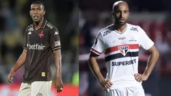 Rayan e Lucas Moura são os principais destaques de Vasco e São Paulo - Fotos: Thiago Ribeiro/AGIF e Marcello Zambrana/AGIF