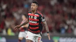 Bruno Henrique jogador do Flamengo comemora seu gol durante partida contra o Sport no estadio Maracana pelo campeonato Brasileiro A 2025. Foto: Thiago Ribeiro/AGIF