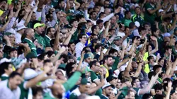 Torcida do Palmeiras durante partida contra LDU no estadio Arena Allianz Parque pelo campeonato Copa Libertadores 2025. Foto: Marcello Zambrana/AGIF