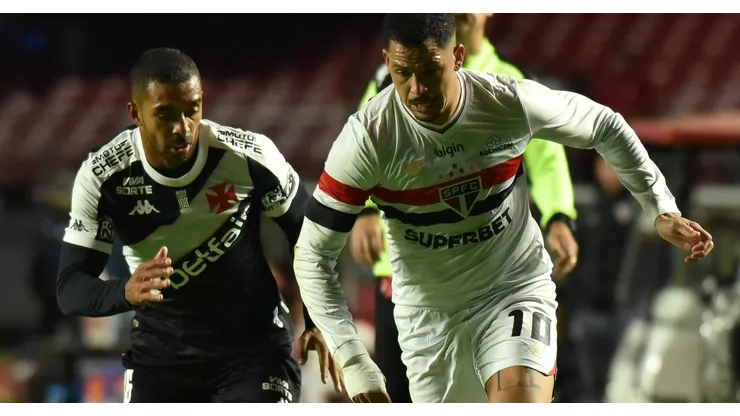 Luciano jogador do São Paulo durante partida contra o Vasco no estadio Morumbi pelo campeonato Brasileiro A 2025. Foto: Jota Erre/AGIF