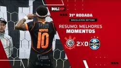 Memphis Depay volta a marcar e Corinthians vence o Grêmio pelo Brasileirão Betano. Foto: Joisel Amaral/AGIF