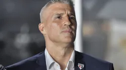 Crespo técnico do São Paulo durante partida contra o Vasco no estádio São Januário - Foto: Thiago Ribeiro/AGIF