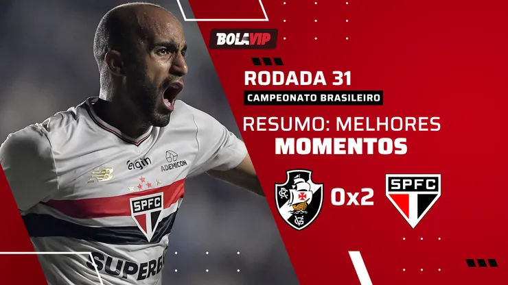 São Paulo VENCE o Vasco por 2 a 0 pelo Campeonato Brasileiro. Foto: Thiago Ribeiro/AGIF