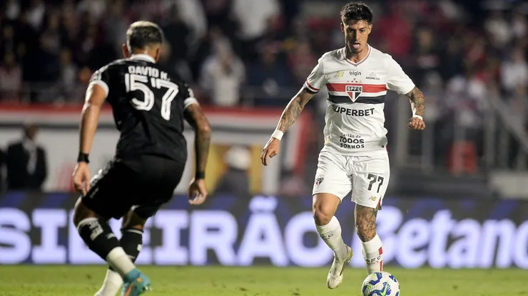 SP - SAO PAULO - 14/09/2025 - BRASILEIRO A 2025, SAO PAULO X BOTAFOGO - Rigoni jogador do Sao Paulo durante partida contra o Botafogo no estadio Morumbi pelo campeonato Brasileiro A 2025. Foto: Alan Morici/AGIF