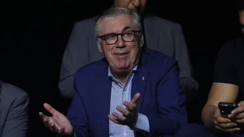 Ancelotti na partida entre Vasco e São Paulo. Photo by Lucas Figueiredo/Getty Images