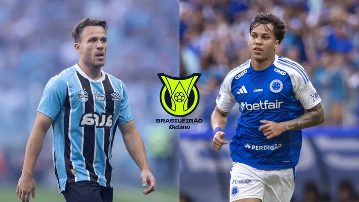 Arthur do Grêmio e Kaio Jorge do Cruzeiro - Fotos: Liamara Polli/AGIF e Fernando Moreno/AGIF
