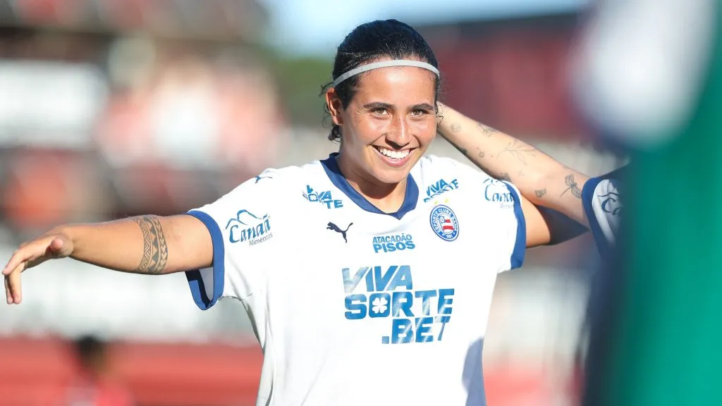 Jogadora do Bahia na final do Baiano Feminino