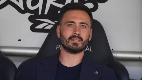 Davide Ancelotti tecnico do Botafogo durante partida contra o Santos no estadio Engenhao pelo campeonato Brasileiro A 2025. Foto: Thiago Ribeiro/AGIF