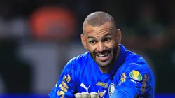 Weverton em ação com a camisa do Verdão.